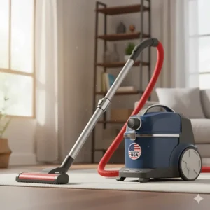 A reliable canister vacuum cleaner manufactured in the USA for whole-home cleaning.
