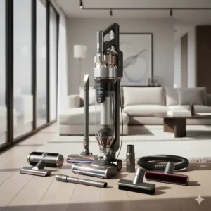 A complete set of specialized accessories and attachments that come with the most expensive vacuum package.