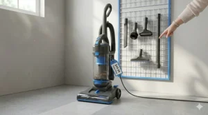 An array of attachments including a crevice tool and brush extension from a cheap vacuum under $50.