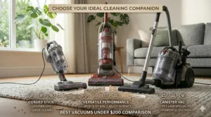 A comparison of the best vacuum models available under $200.