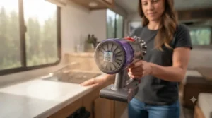 A portable vacuum for rv use featuring a HEPA filter to improve indoor air quality.