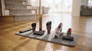 Essential cleaning attachments included with a top-rated vacuum for large homes for detail wo