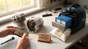 Comparison of maintenance requirements for upright vs canister vacuum filters and dust bags.