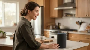 Using a smart speaker to activate a WiFi dishwasher with remote start via voice commands.